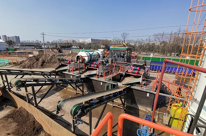 重金属污染土壤淋洗修复现场