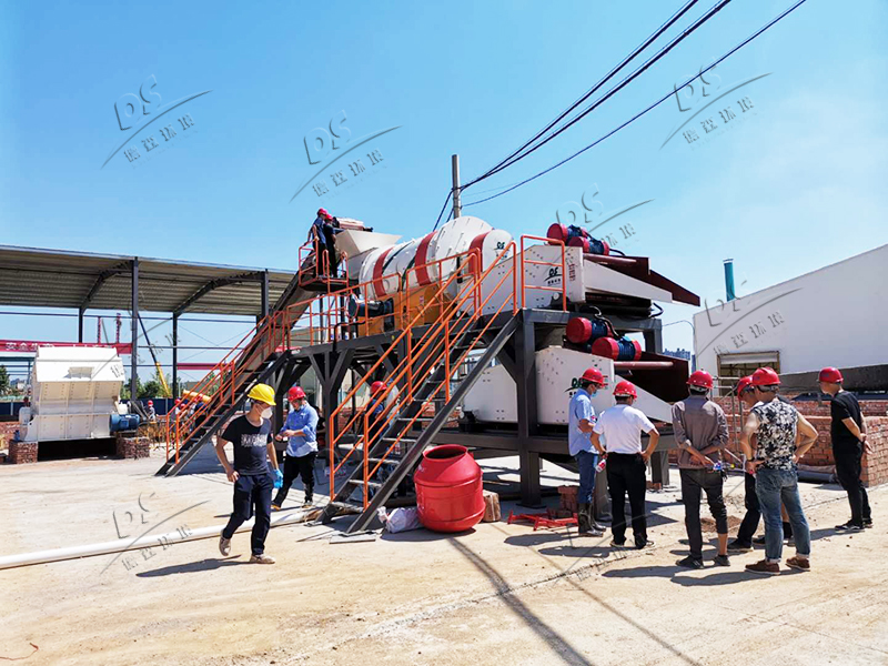 铬污染土壤淋洗修复现场